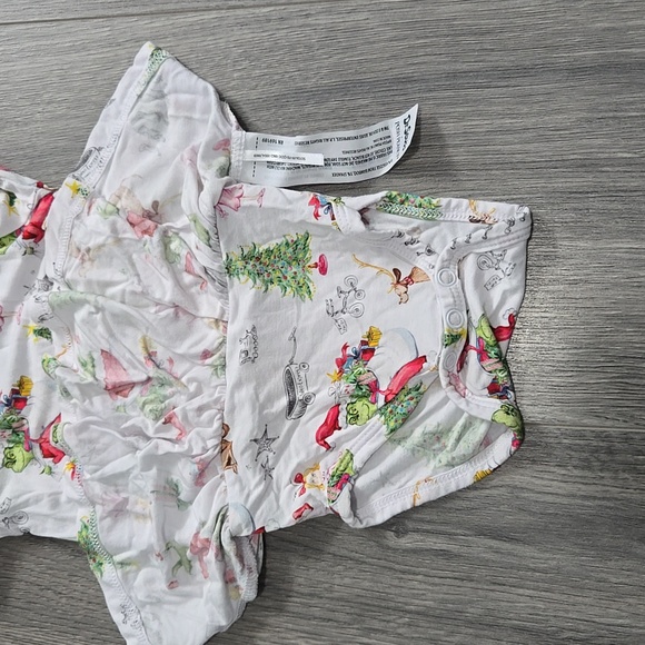 Posh Peanut Dr. Seuss Grinch Who-Ville Twirl Dress 3-6 months - Picture 6 of 7